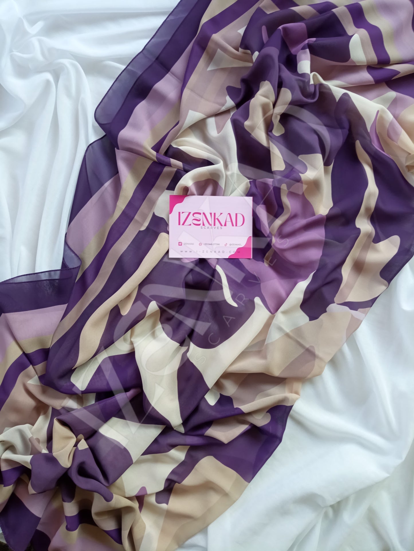 Foulard Carré en crêpe Chiffon - MALÉYA™