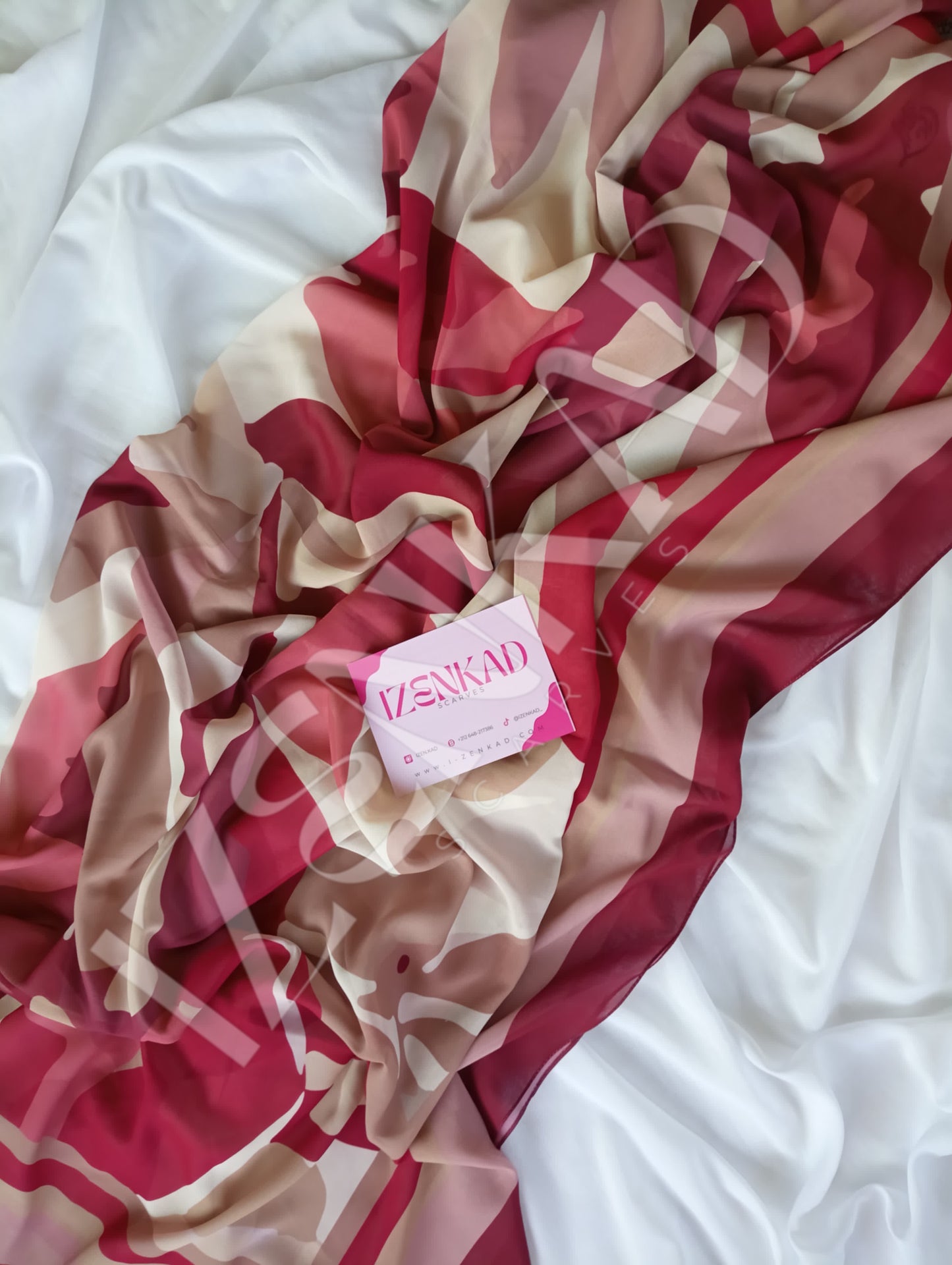 Foulard Carré en crêpe Chiffon - MALÉYA™