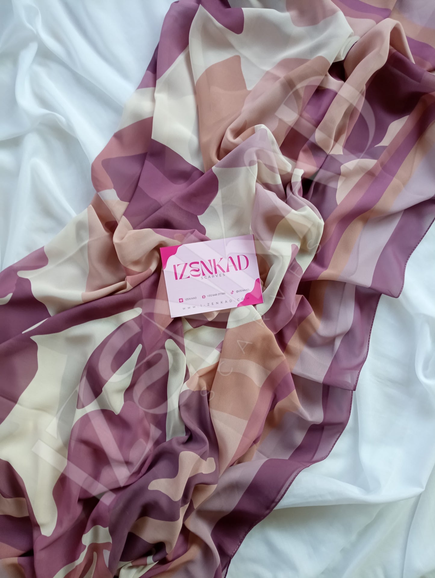 Foulard Carré en crêpe Chiffon - MALÉYA™