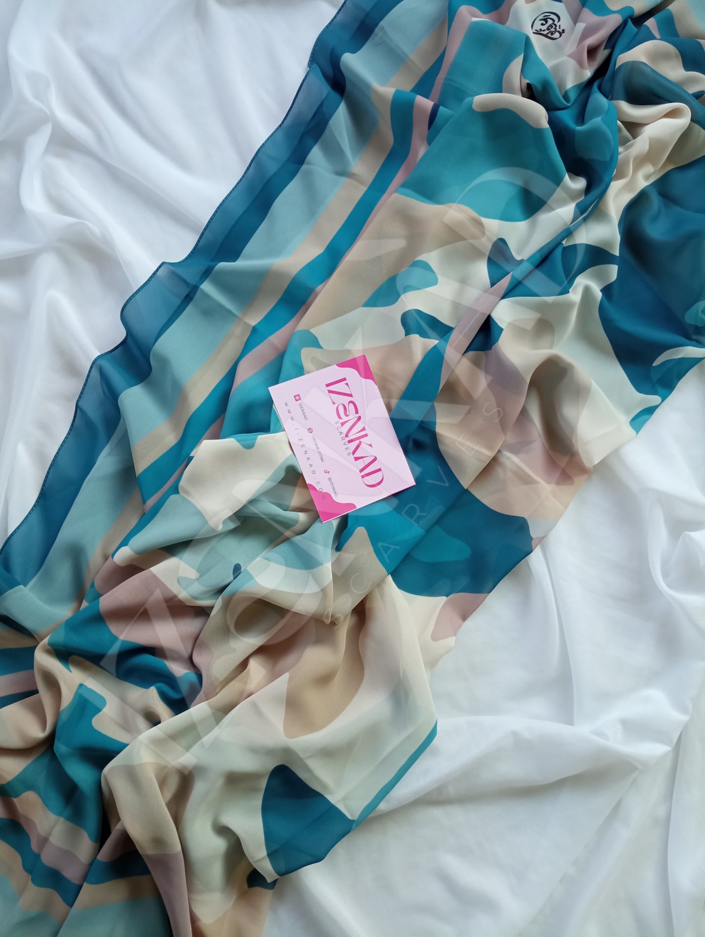 Foulard Carré en crêpe Chiffon - MALÉYA™