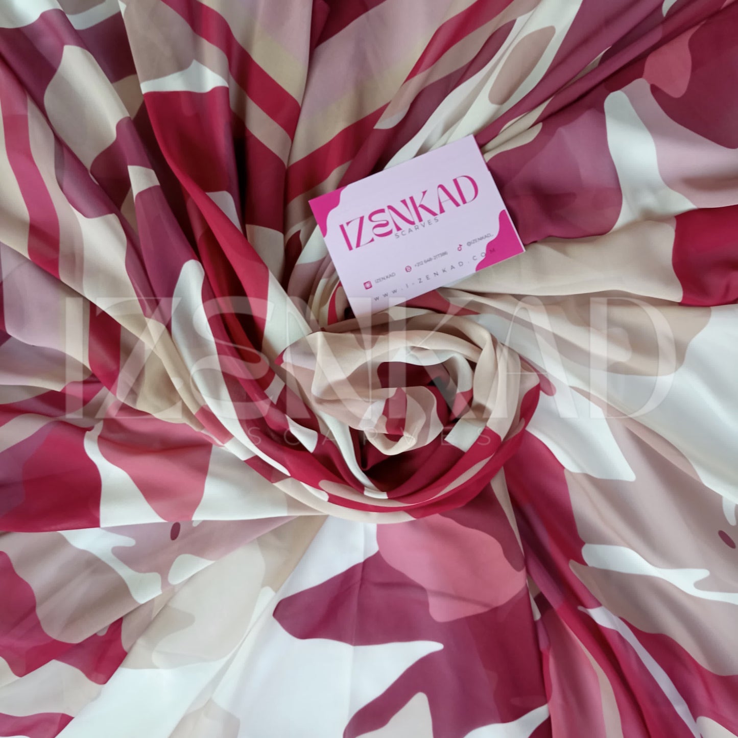 Foulard Carré en crêpe Chiffon - MALÉYA™