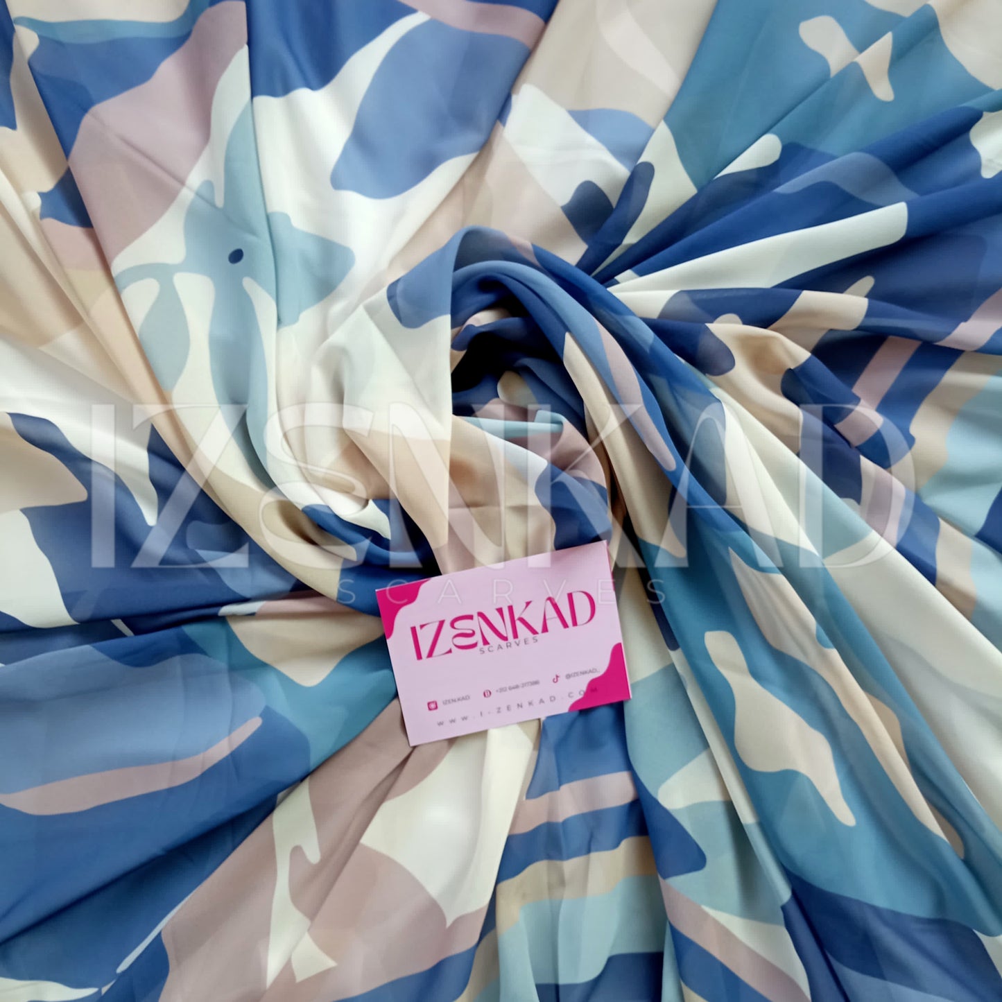 Foulard Carré en crêpe Chiffon - MALÉYA™