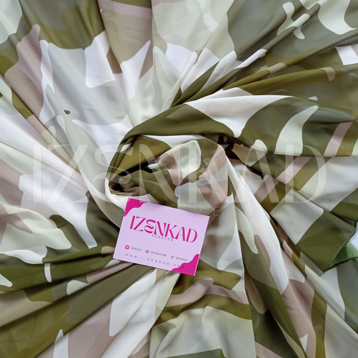 Foulard Carré en crêpe Chiffon - MALÉYA™
