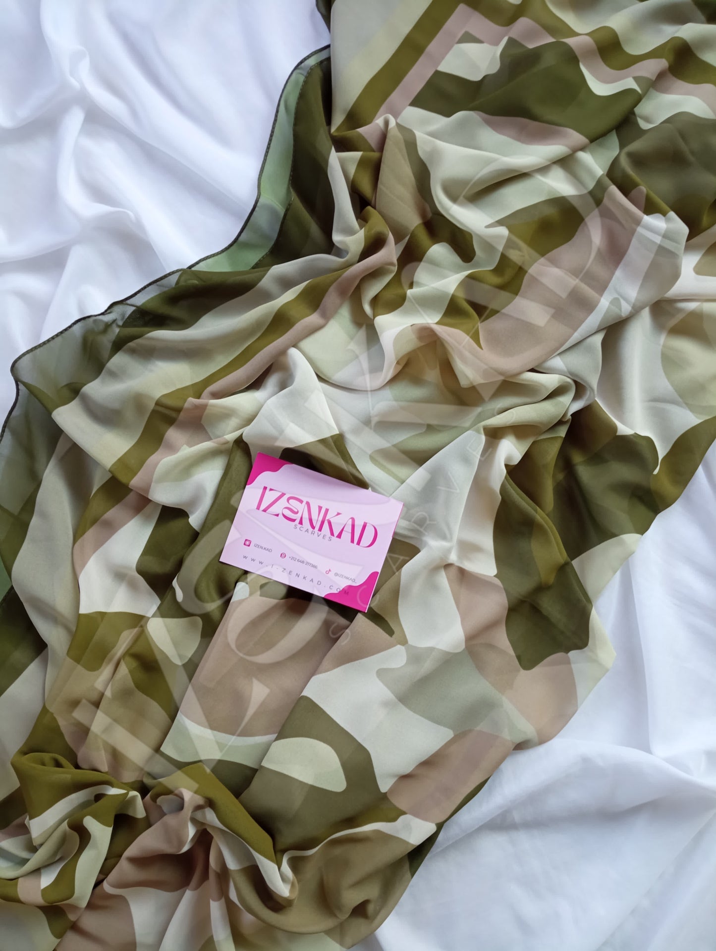 Foulard Carré en crêpe Chiffon - MALÉYA™