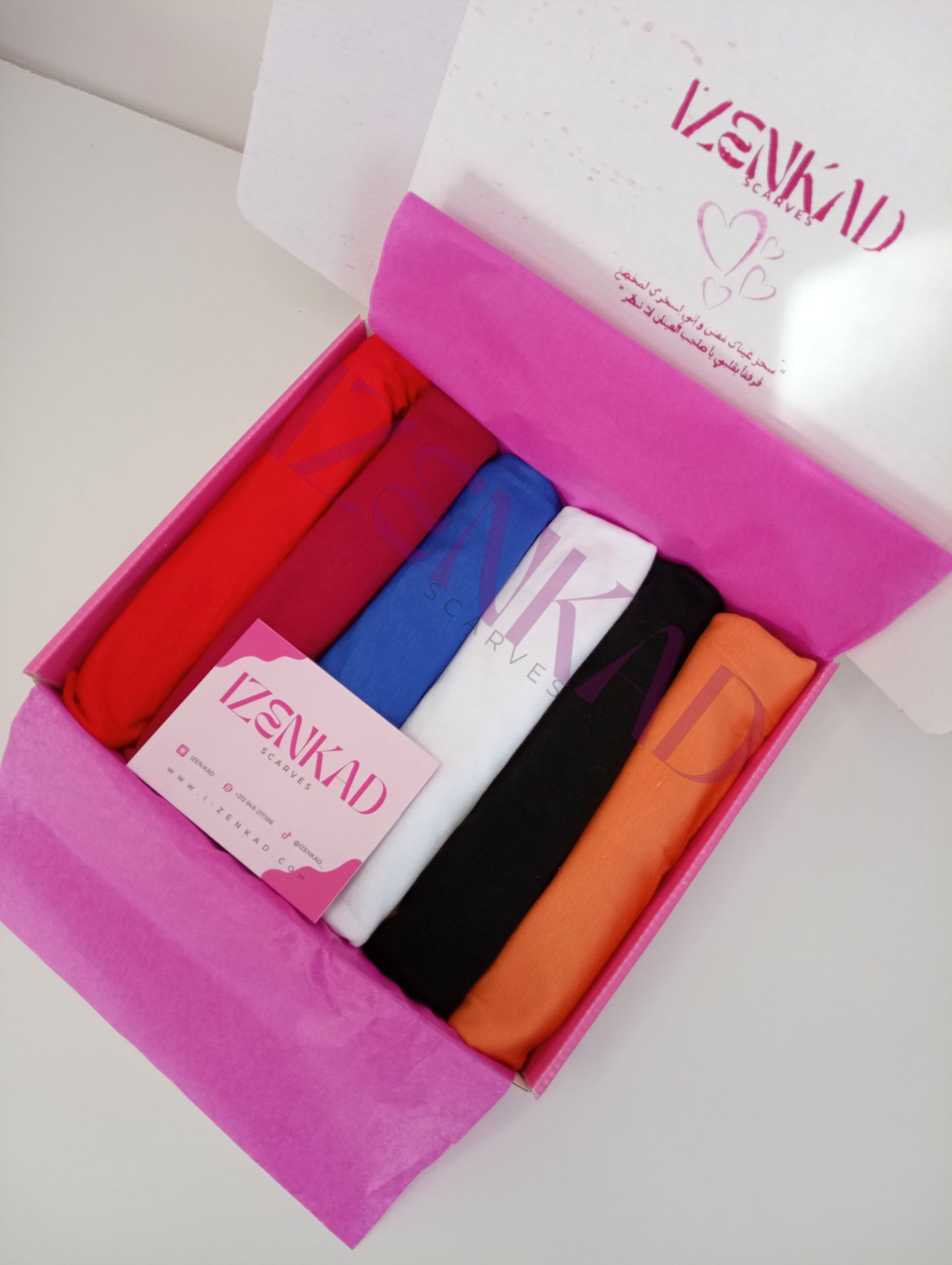 Pack de 6 bonnets hijab - Colorful box