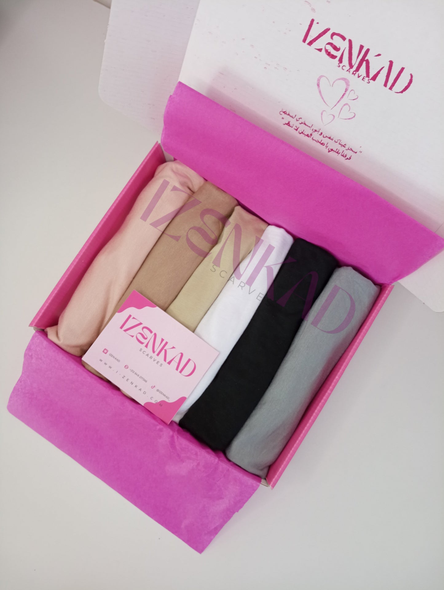 Pack de 6 bonnets hijab - Basic colors