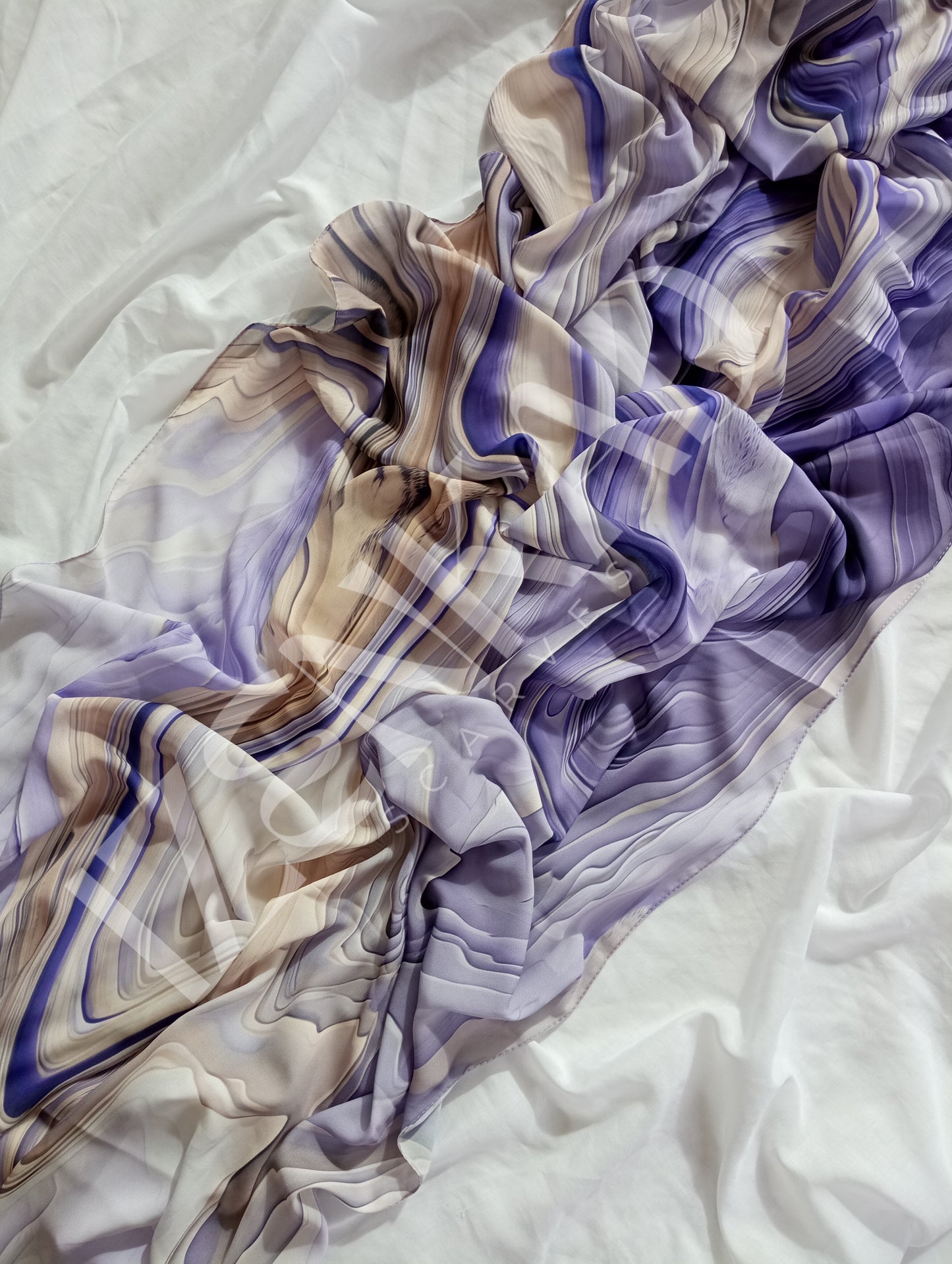 Crêpe de soie imprimé - EARTH™