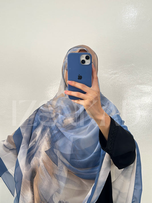 Foulard Carré en crêpe Chiffon - MALÉYA™