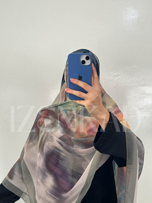 Foulard Carré en crêpe Chiffon - MALÉYA™