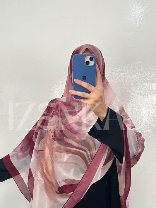 Foulard Carré en crêpe Chiffon - MALÉYA™
