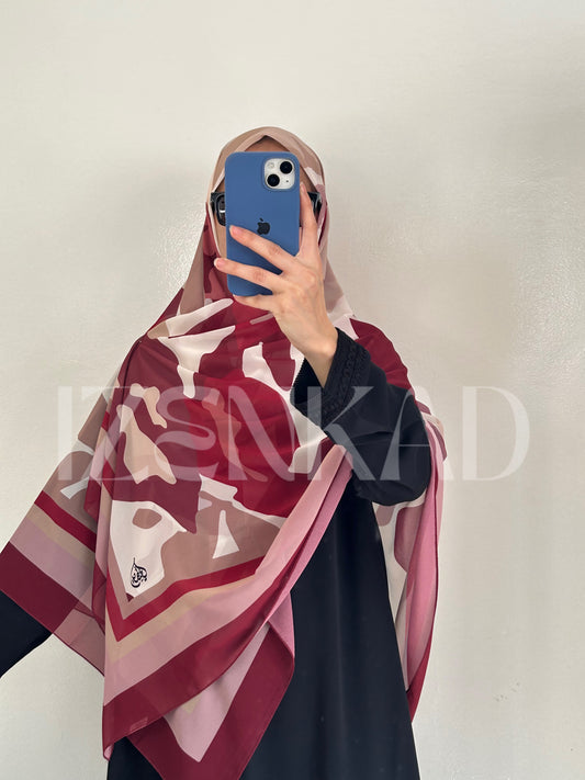 Foulard Carré en crêpe Chiffon - MALÉYA™