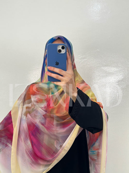 Foulard Carré en crêpe Chiffon - MALÉYA™