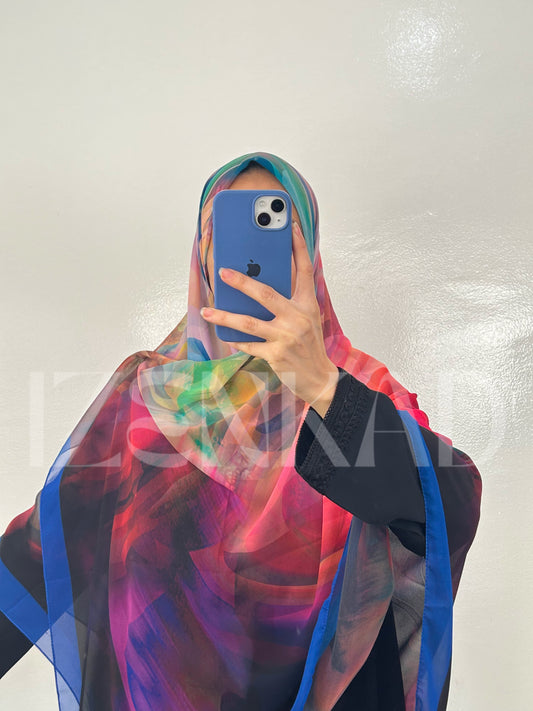 Foulard Carré en crêpe Chiffon - MALÉYA™