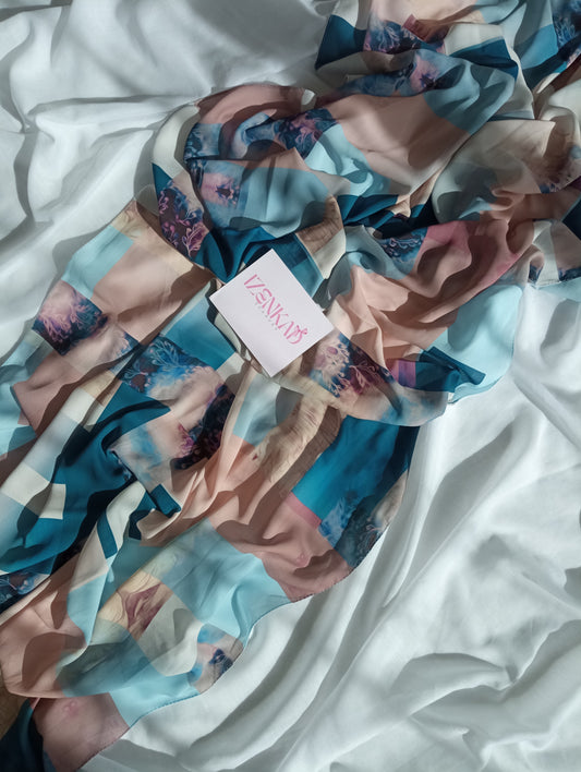 Crêpe de soie imprimé - QAMAR ™