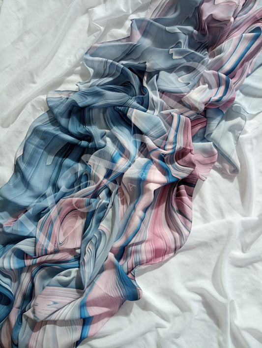 Crêpe de soie imprimé  - EARTH™