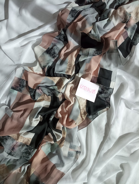 Crêpe de soie imprimé - QAMAR ™